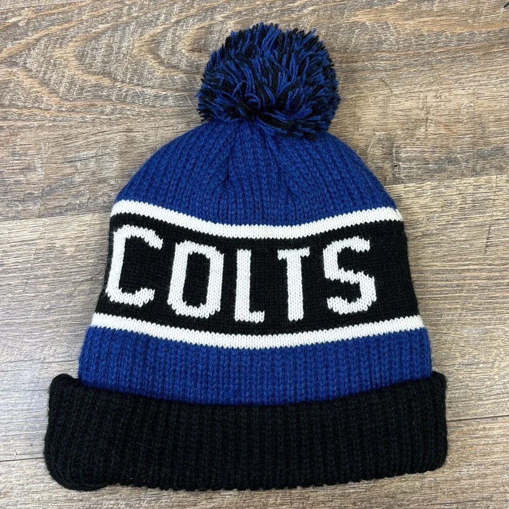 🏈 Indianapolis Colts ’47 Brand Knit Pom Beanie Hat (OSFA) NWT
